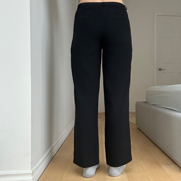 BLACK DOUBLE-LINED SLACKS - Picture 3 of 3